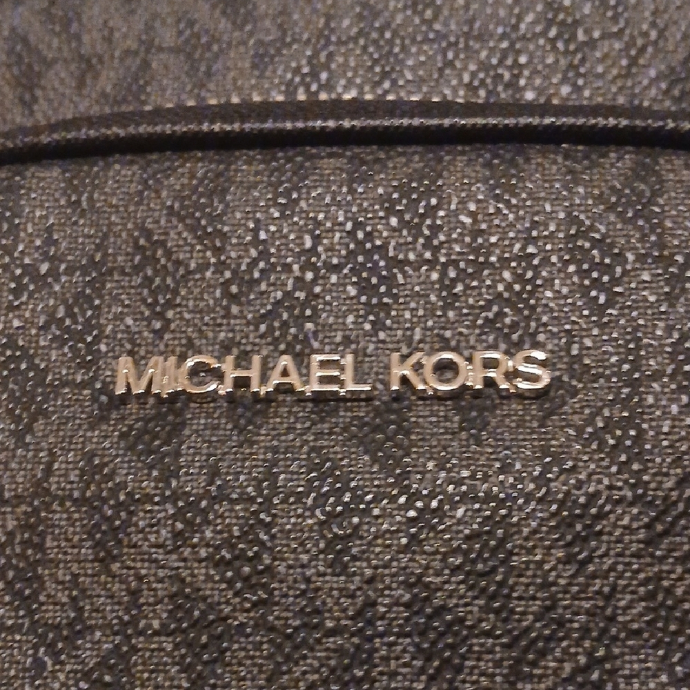 Michael Kors Gray and Black Messenger Bag - Picture 4 of 15
